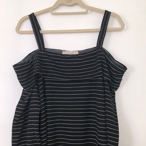 Ann Taylor Loft Off Shoulder Striped Dress Sz 14